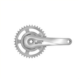 Sunrace - SunRace crankset 38T cranklengte 170mm. zilver aluminium spieloos. 92mm cover. -8mm diepte