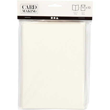 Creativ company https: www.cchobby.nl kaarten-en-enveloppen-afmeting-kaart-12-5x17-5-cm-afmeting-envelop-14x19-cm-off-white-10-set-1-doos