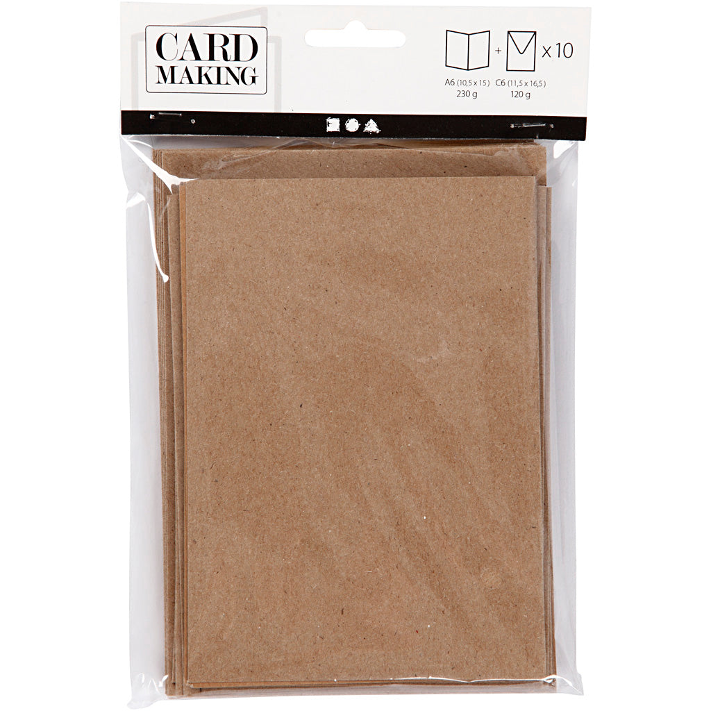 Creativ company http: www.cchobby.nl kaarten-en-enveloppen-afmeting-kaart-10-5x15-cm-afmeting-envelop-11-5x16-5-cm-naturel-10-set-1-doos