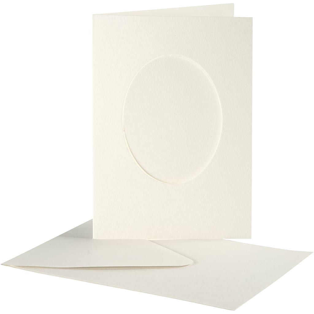 Creativ company https: www.cchobby.nl passepartout-kaarten-ovaal-afmeting-kaart-10-5x15-cm-afmeting-envelop-11-5x16-5-cm-off-white-10-set-1-doos