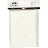 Creativ company https: www.cchobby.nl passepartout-kaarten-ovaal-afmeting-kaart-10-5x15-cm-afmeting-envelop-11-5x16-5-cm-off-white-10-set-1-doos