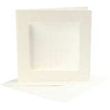 Creativ company https: www.cchobby.nl passepartout-kaarten-afmeting-kaart-12-5x12-5-cm-afmeting-envelop-13-5x13-5-cm-off-white-10-set-1-doos