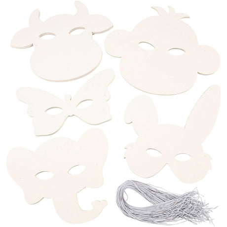 Creativ company https: www.cchobby.nl dierenmaskers-h-13-24-cm-b-20-28-cm-230-gr-wit-100-stuk-1-doos