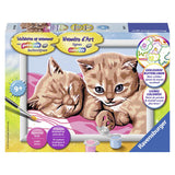 Ravensburger schilderen op nummer kat konijn puppie paard assorti | 4 stuks