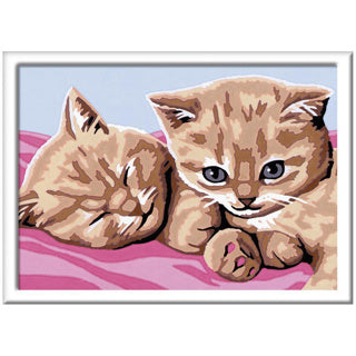 Ravensburger schilderen op nummer kat konijn puppie paard assorti | 4 stuks