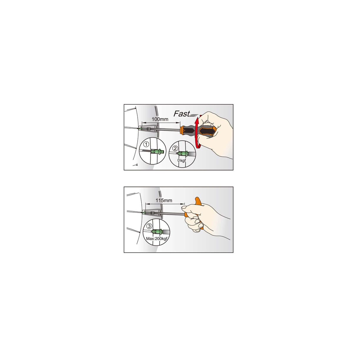 IceToolz Spaaknippelsleutel 12D7 voor 3,6mm