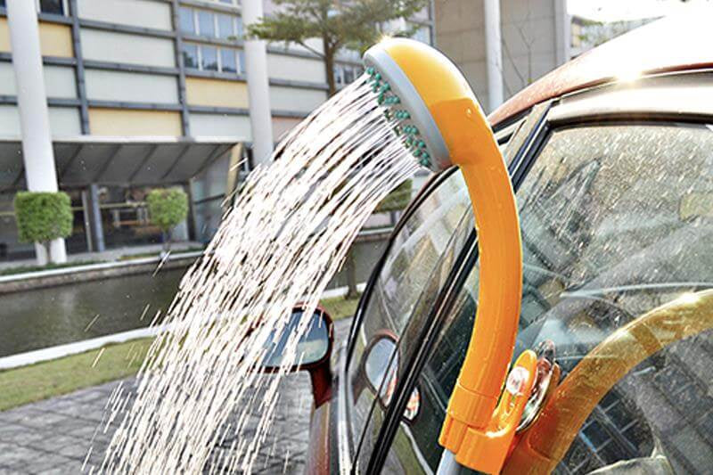Mobiele handdouche met accu