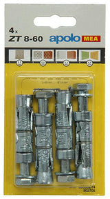 Celo 1015456 - 4 expansieankers zt 14mm + bout 502705 8x60mm | 5 stuks