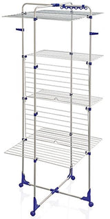 Leifheit droogtoren classic 450 - 45 m drooglente - met wieltjes - incl. houders voor kledinghangers