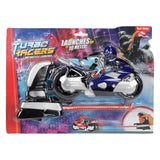 Toi-toys turbo racers rijder op motor met afschieter