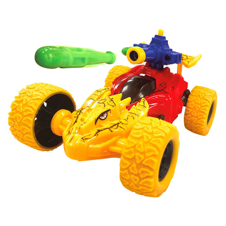 Vehicool frictie raceauto shooting dino