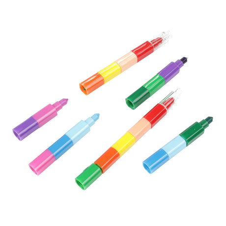 Toi-toys 10-in-1 waskrijt pen, 2st.