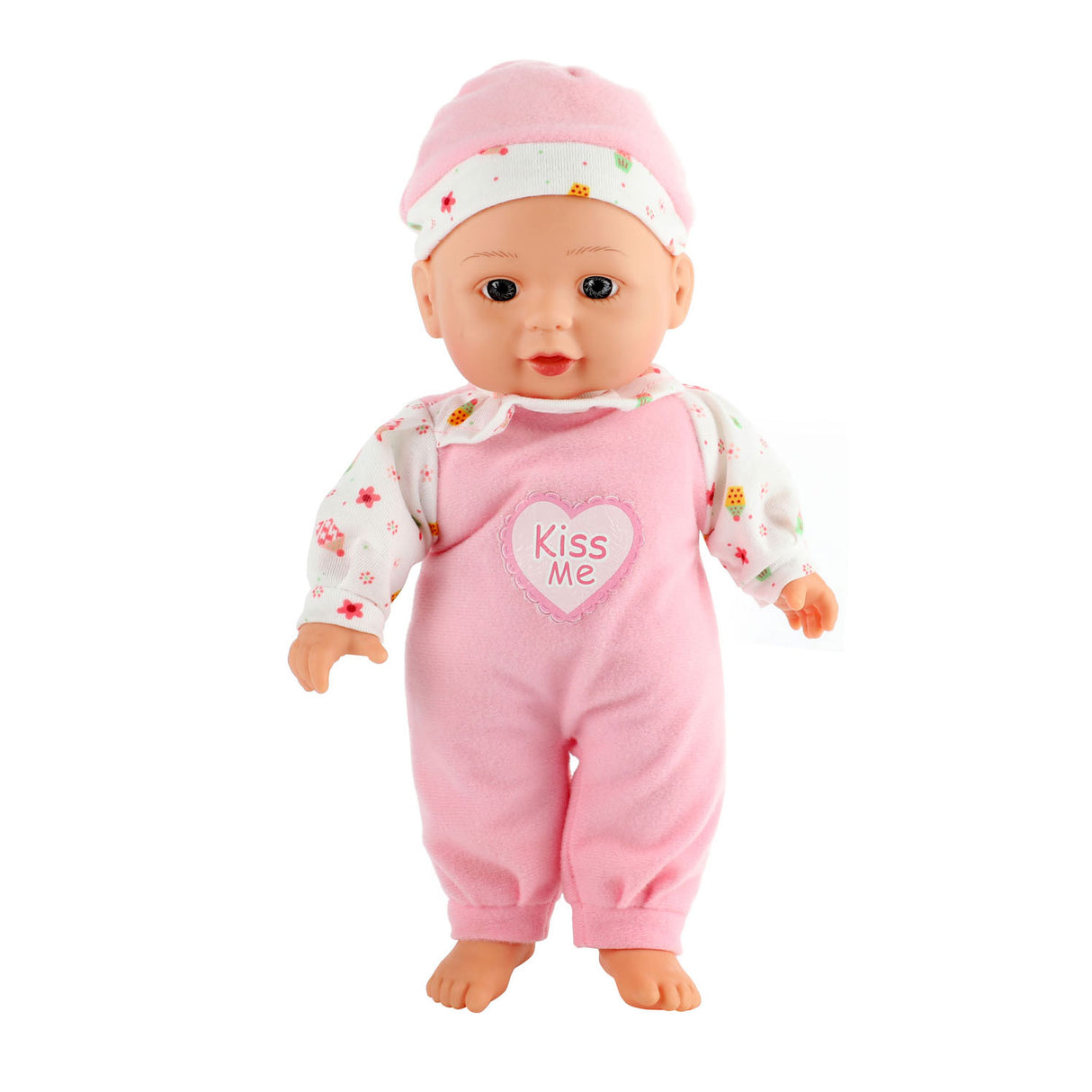 Beau baby liggende babypop met flesje, 30cm