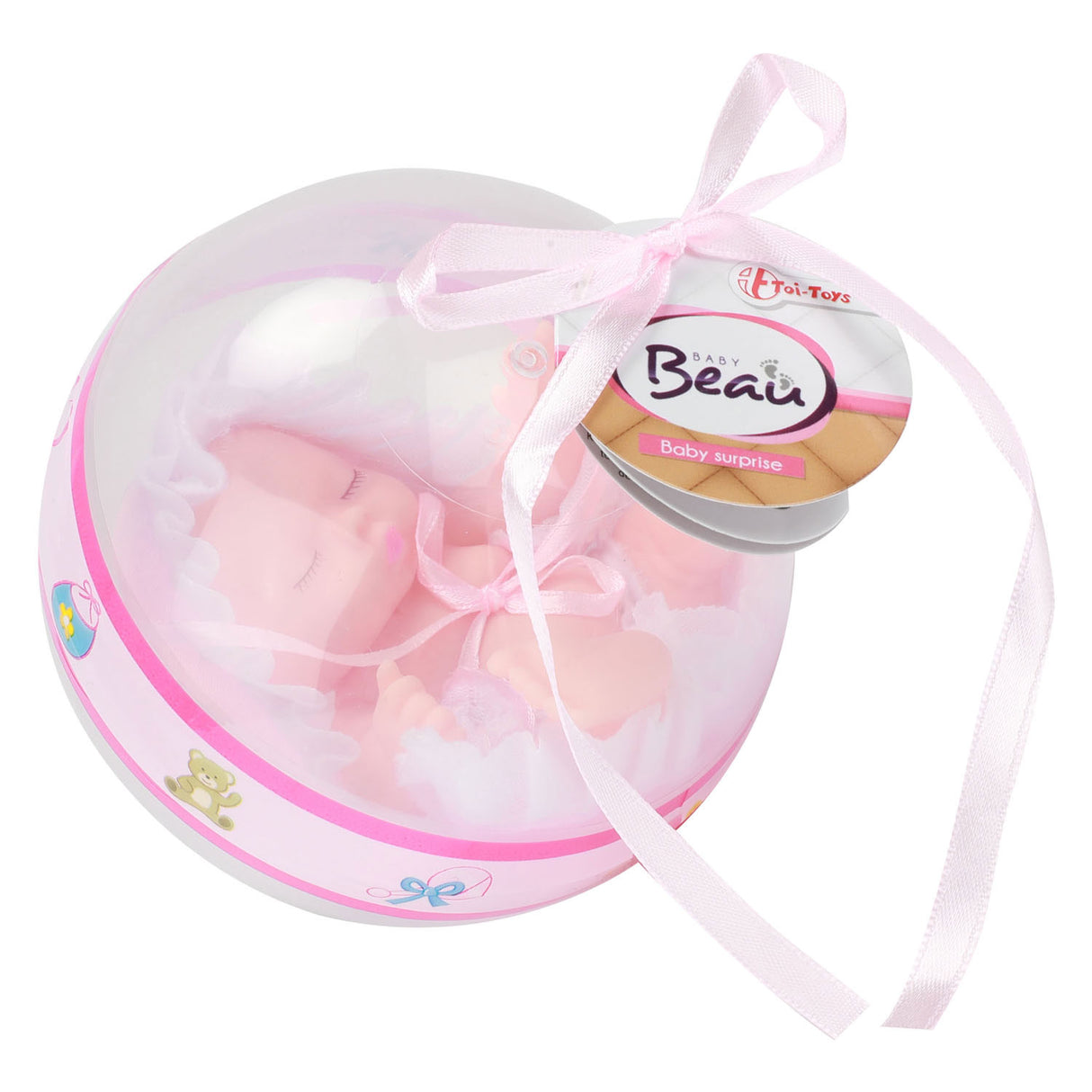 Beau baby babypop in bal, 12cm