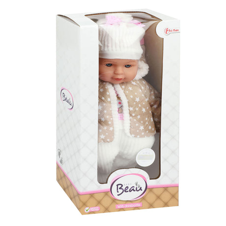 Toi-toys lovely baby babypop winterkleren en flesje