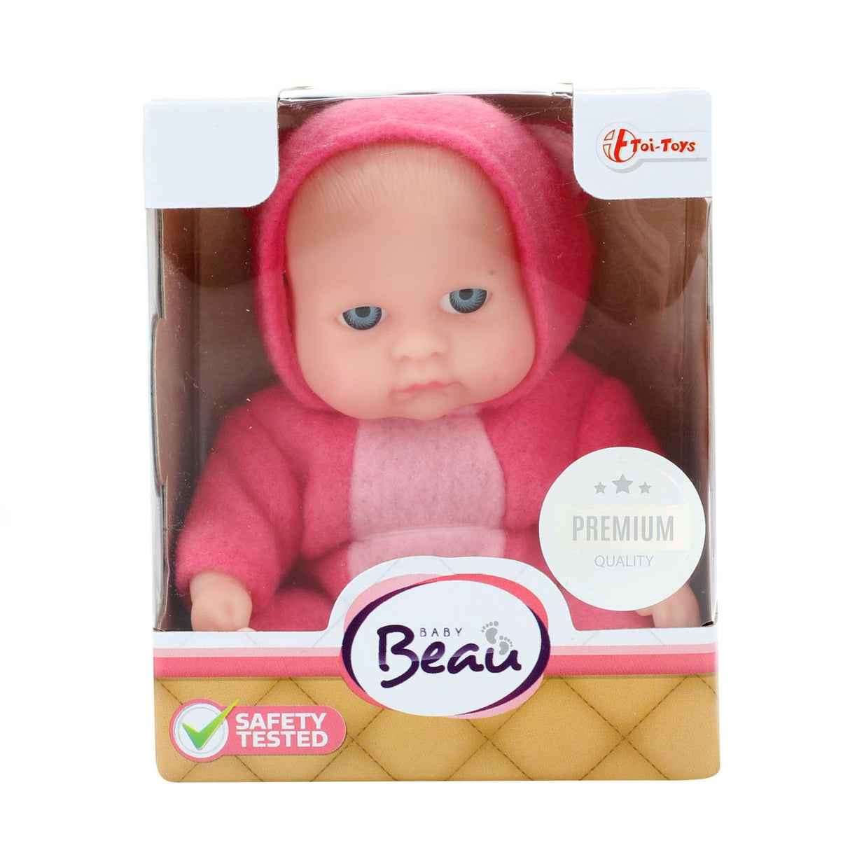 Beau Baby Babypopje met Slaapmuts