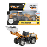 Toi-toys bulldozer metal junior 1:55 staal geel grijs