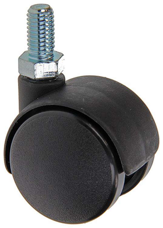 Mack by tente 1014390 - dubbel rol zwart schroefdraad 35mm | 10 stuks