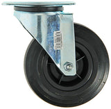 Mack by tente 1049125 - zwenkwiel bevestigingsplaat rubber met nylon velg 125mm | 8 stuks