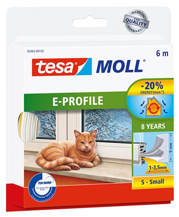 Tesa 1001367 - tochtstr.rubber e br.6x9 | 10 stuks