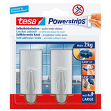 Tesa powerstrips haken trend large - chroom - 2 stuks