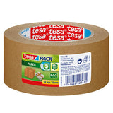 Tesa verpakkingstape papier - bruin - 50mx50mm