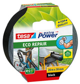 Tesa eco repair 56432-00000-00 textieltape extra power zwart (l x b) 20 m x 38 mm 1 stuk(s)