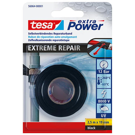 Tesa extreme repair 56064-00001-00 reparatietape extra power zwart (l x b) 2.5 m x 19 mm 1 stuk(s)