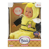 Beau Baby Babypop in Dierenpakje Bij