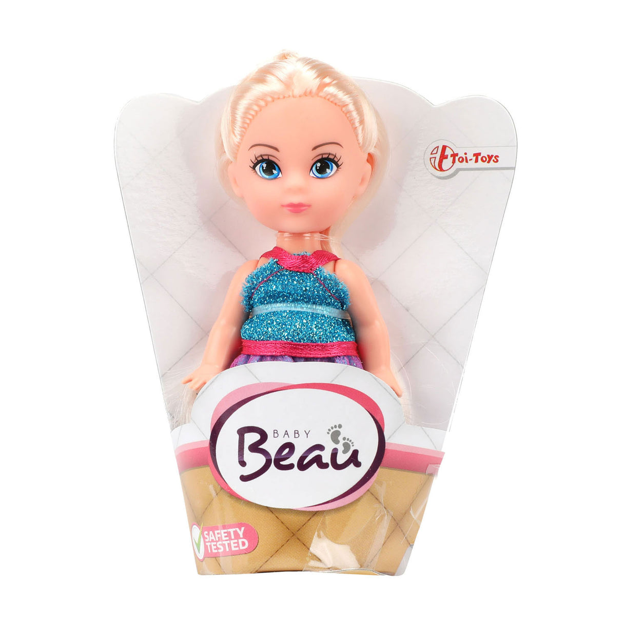 Beau Baby Mini Babypop Prinses, 11cm