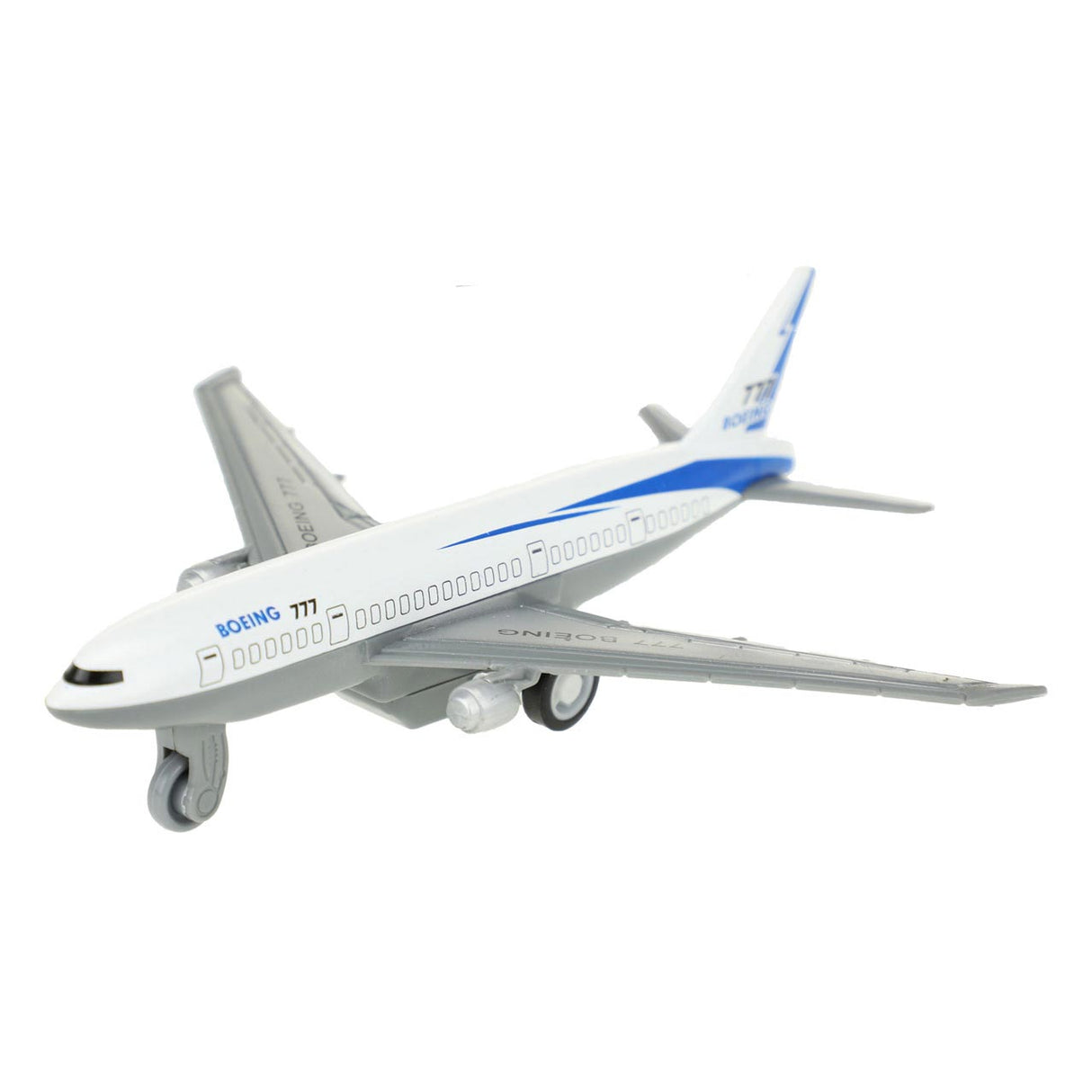 Toi-Toys Pull Back Vliegtuig Metaal Boeing 777