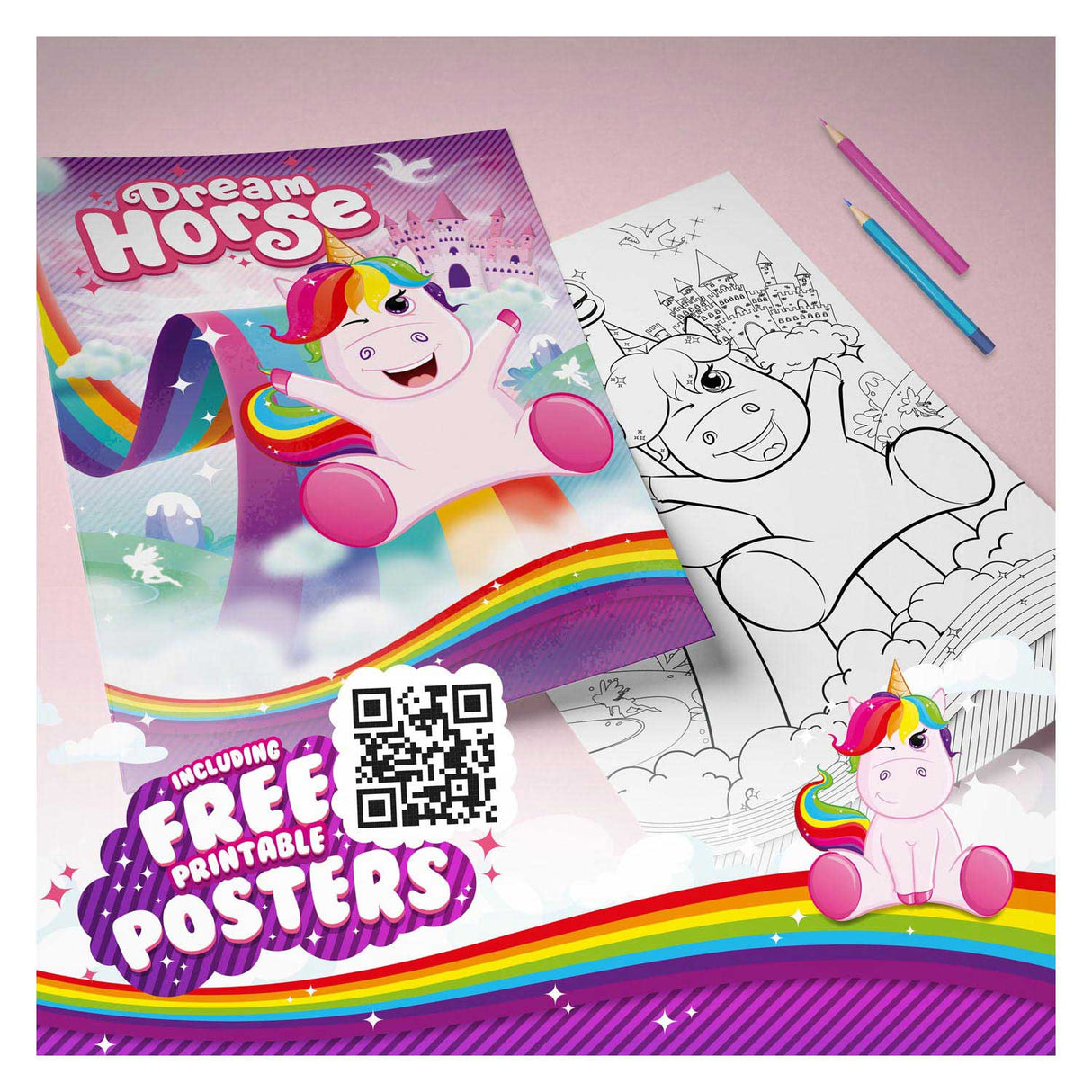 Toi-toys toi toys haarlok met glitters unicorn