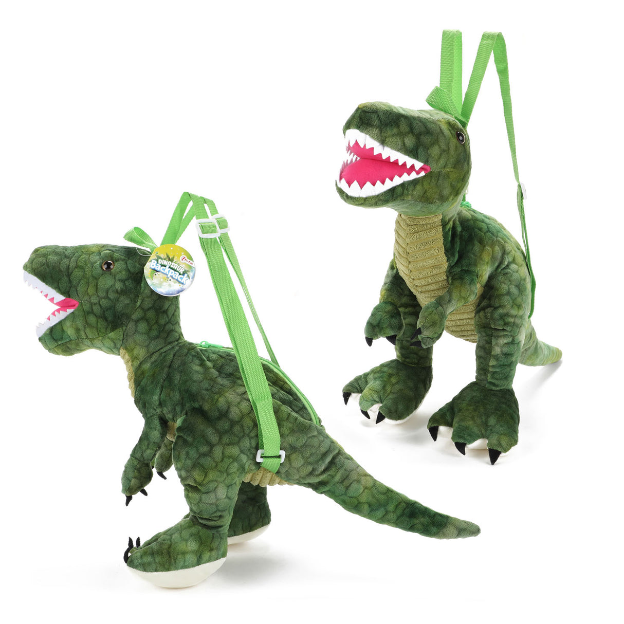 Toi-Toys Dinosaurus Rugzak T-rex Pluche, 50cm