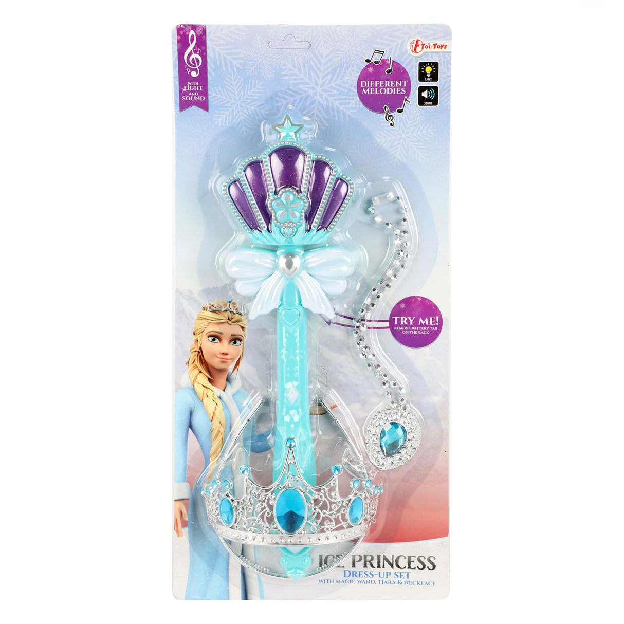 Toi-toys ice princess toverstaf prinses met licht en geluid