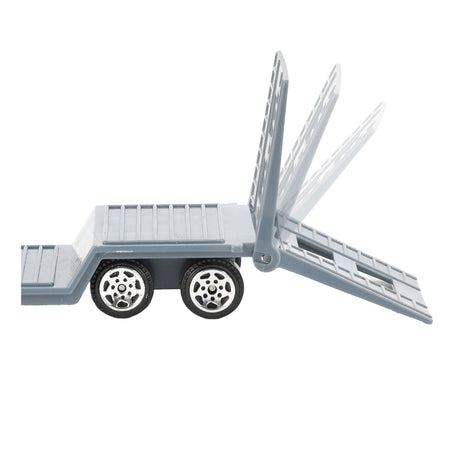 Metalworld vrachtwagen met oplegger en helikopter
