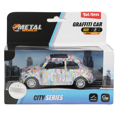 Twisk metalworld pull-back graffiti auto