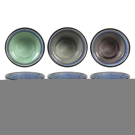 Svenska living mok reactive glaze 9x8cm 6st