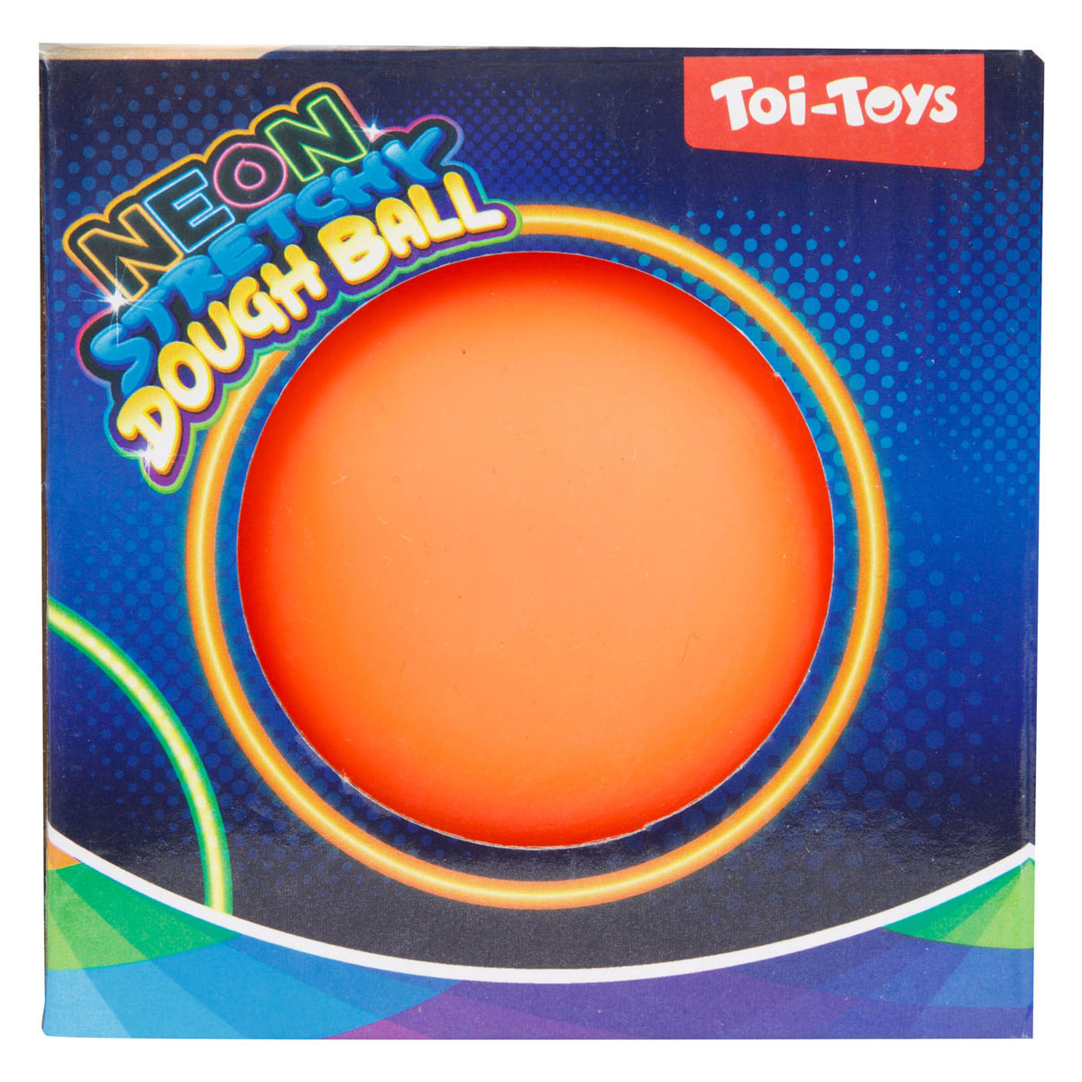 Toi-toys fun kneedbal neon, 10cm