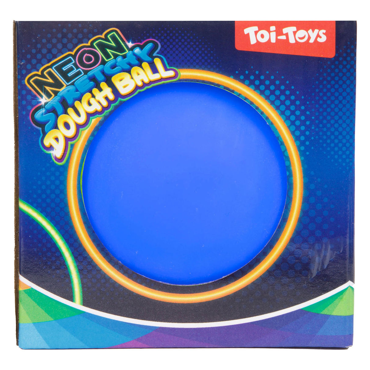 Toi-toys fun kneedbal neon, 10cm