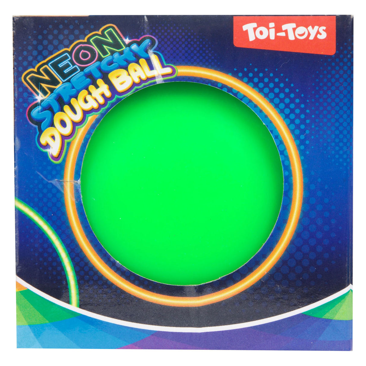 Toi-toys fun kneedbal neon, 10cm