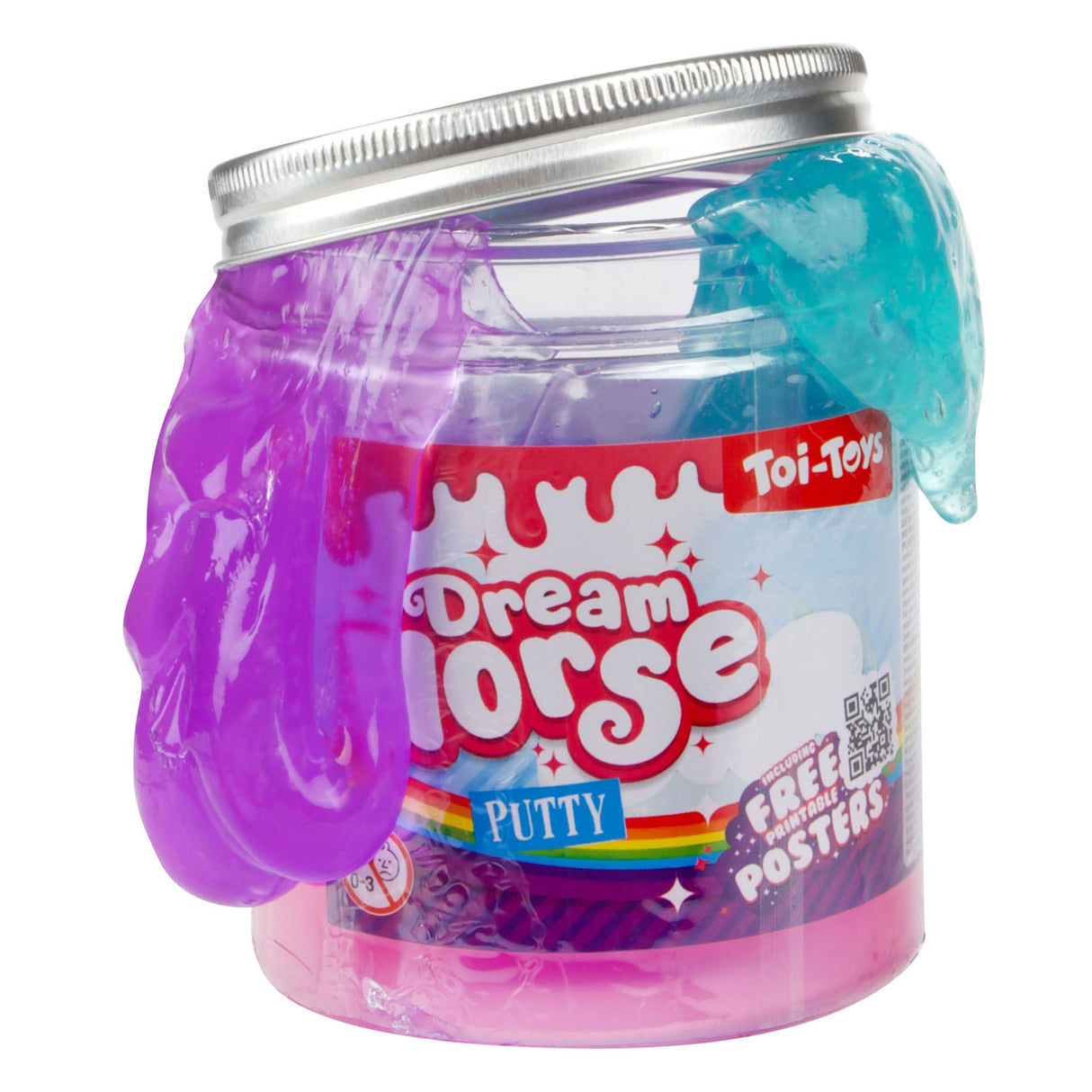 Toi-toys glow n fun glow in the dark putty xl in pot