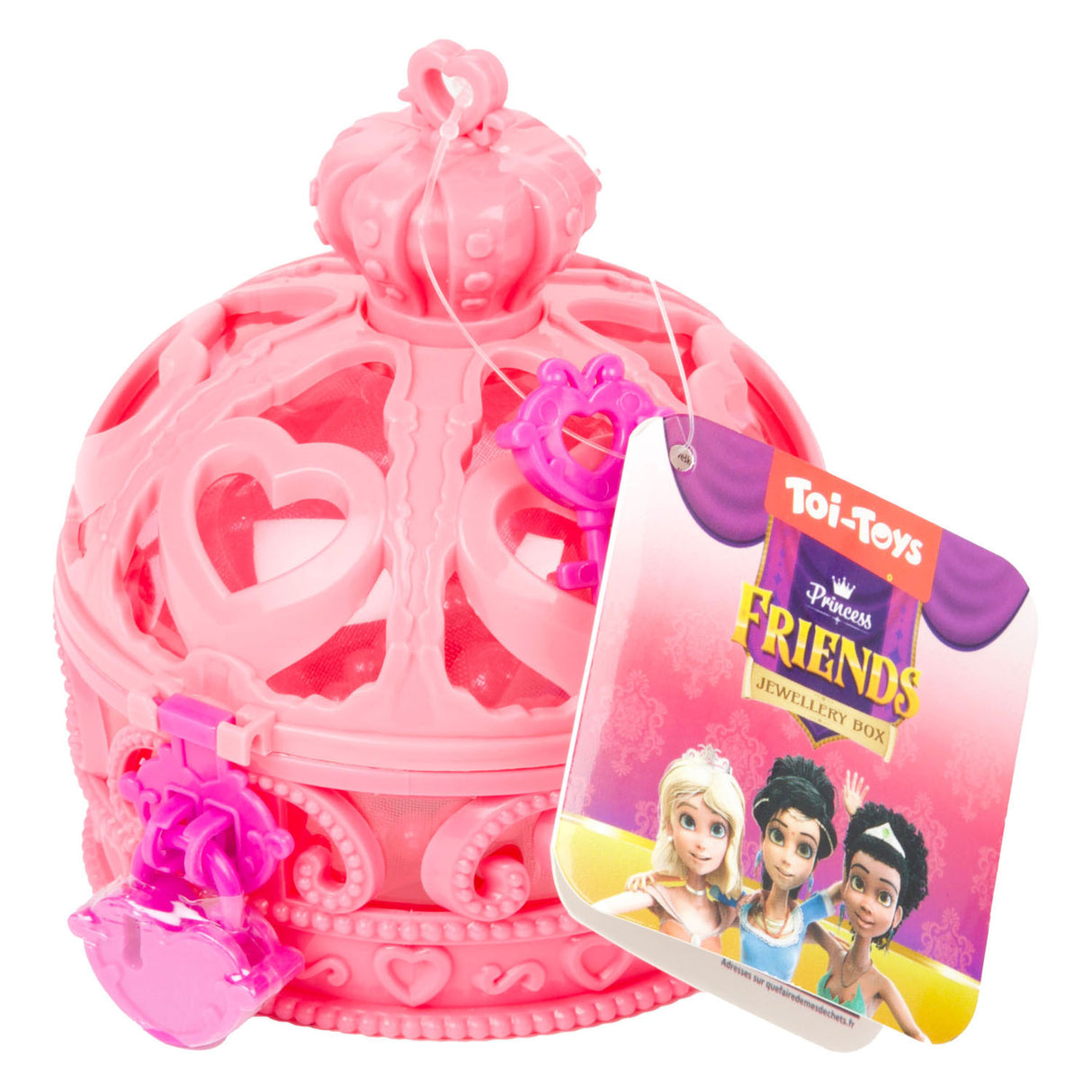 Toi-toys princess friends kroon sieradendoos met accessoires