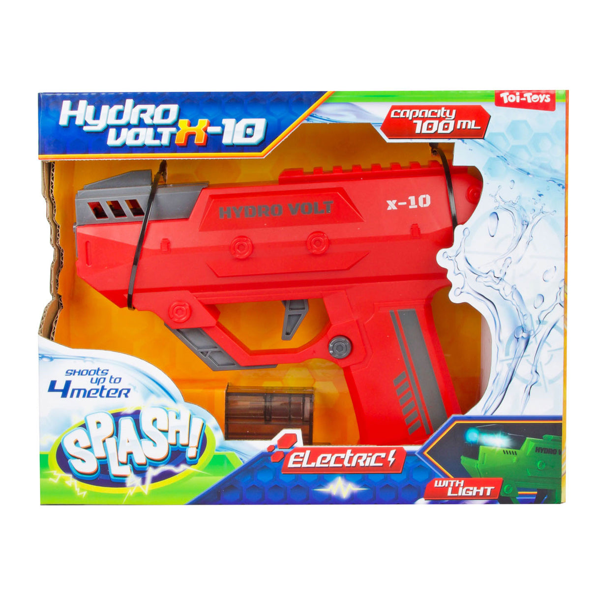 Splash elektrisch waterpistool wave met licht groen rood