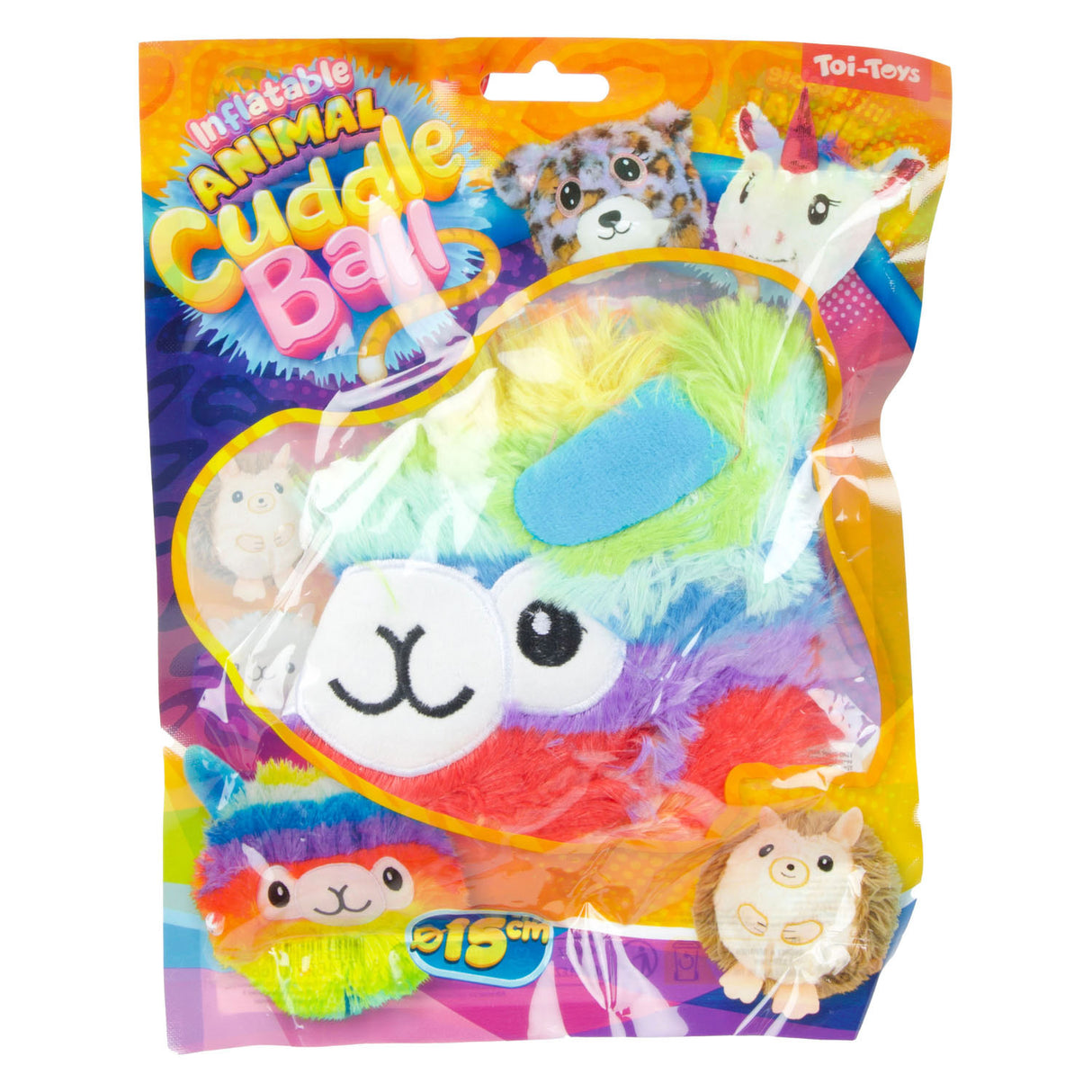 Toi-toys opblaas knuffeldier pluche, 15cm