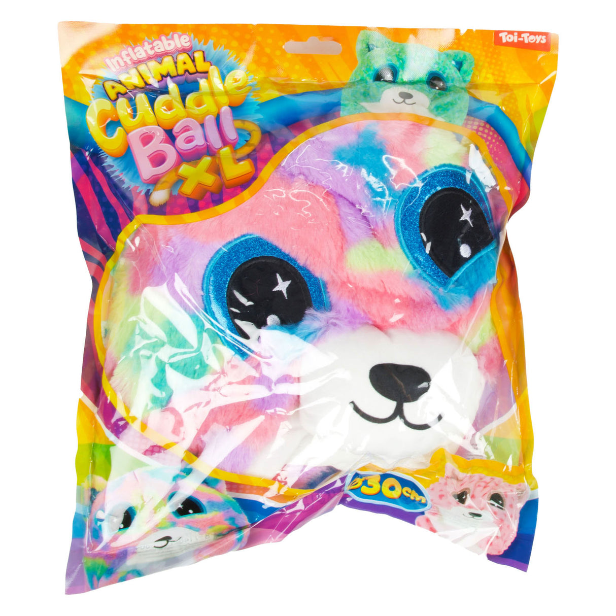 Toi-toys opblaas knuffeldier pluche, 30cm