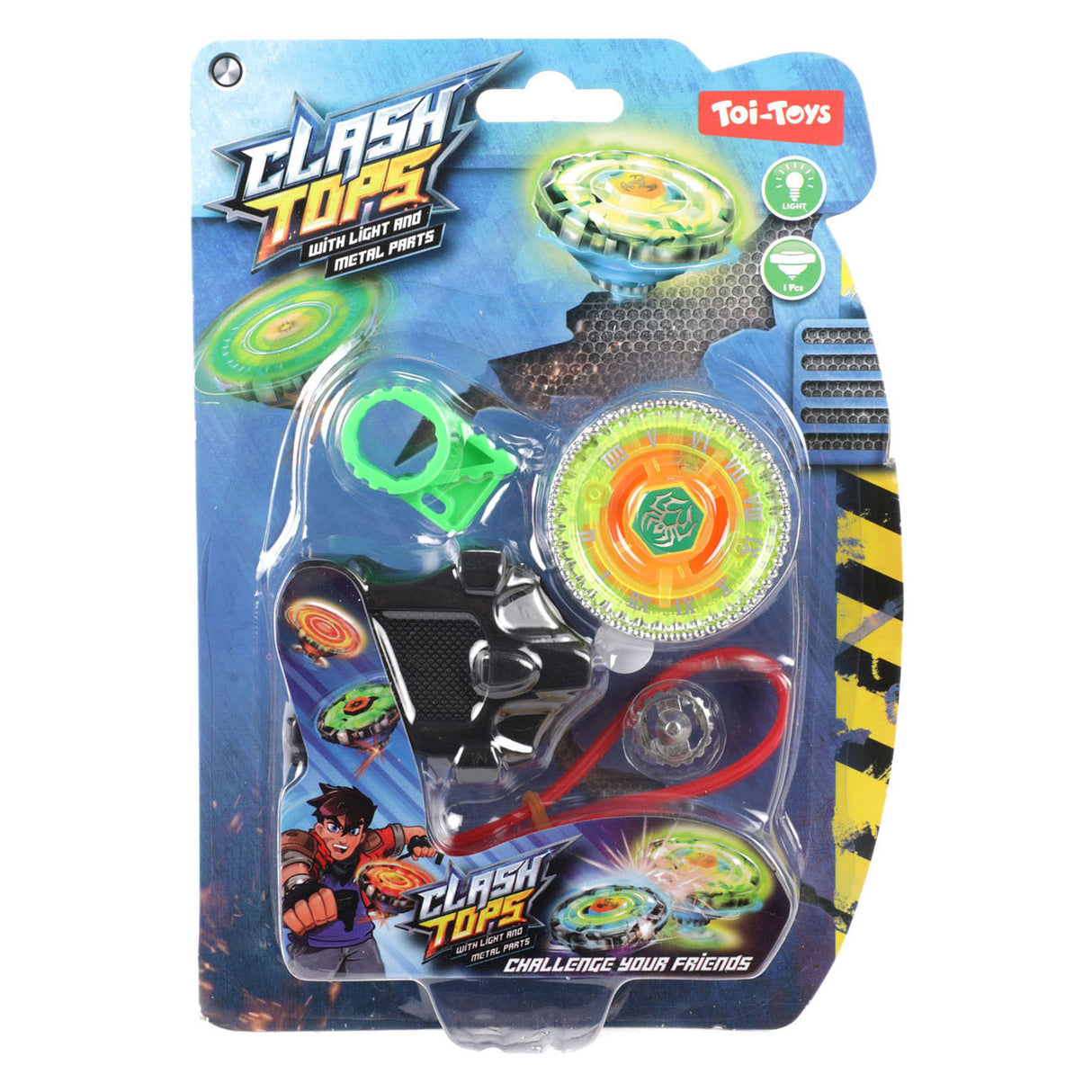 Toi-Toys Metalen Tol Gyro Battle met Licht