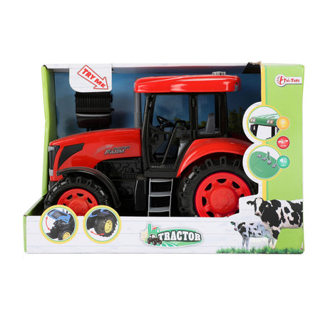 Toi-Toys Tractor Groot met Licht en Geluid Rood