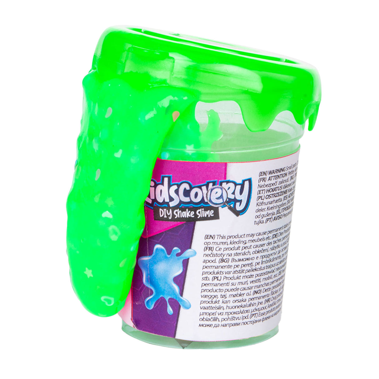 Toi-toys kidscovery confetti shake slijm maken