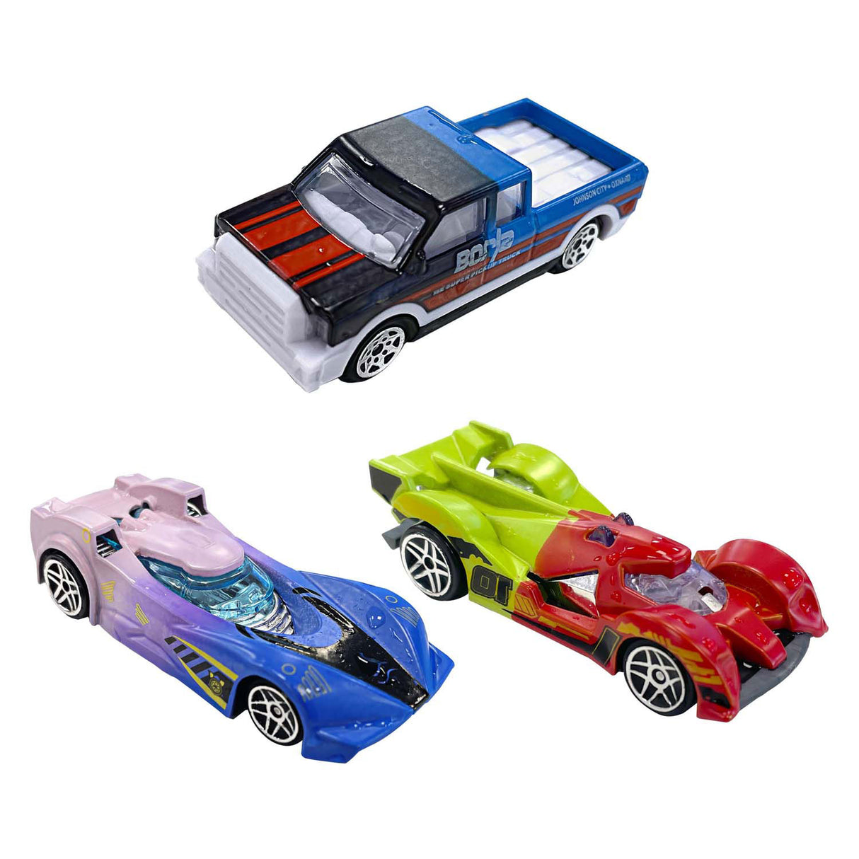 Lobbes turbo racers set carwash 24 dlg met auto en accesoires