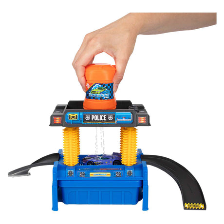 Lobbes turbo racers set carwash 24 dlg met auto en accesoires